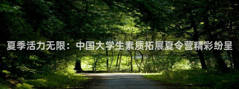 MK体育官方正版app官网:夏季活力无限:中国大学生素质拓展